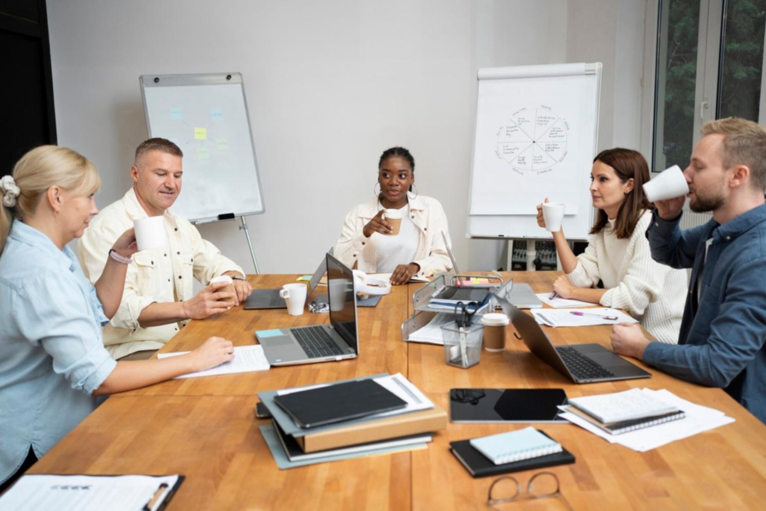 Espace de formation moderne avec vue panoramique